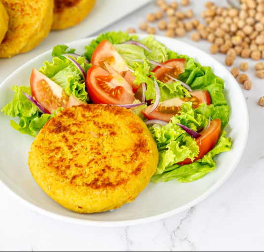 HAMBURGUESA CASERA DE GARBANZO AL PLATO C/AGR